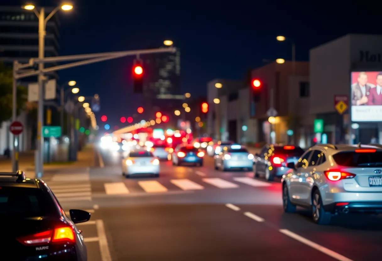 Emergency response at a traffic accident scene in San Diego